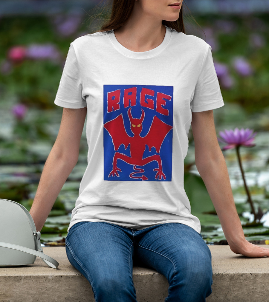 Rage Red Devil Bat Wings Demon T-Shirt