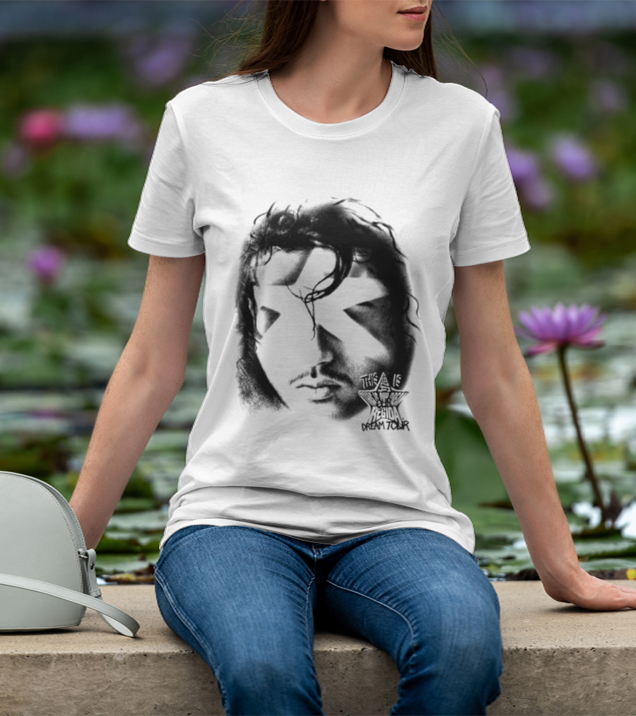 Fuerza Regida Star Face Black T-Shirt
