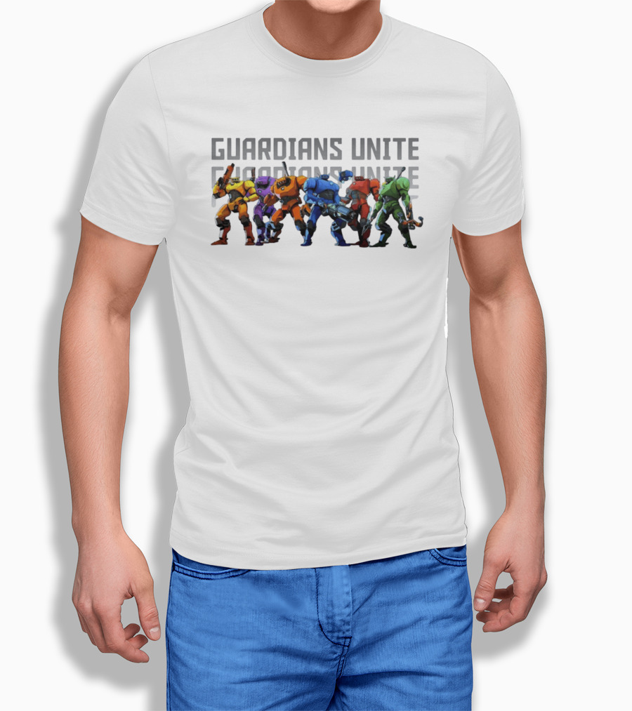Guardians Unite Mecha Robot Squad T-Shirt