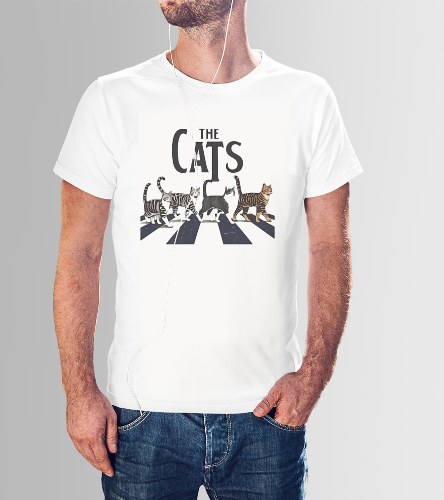 The Cats Abbey Road Crossing For Cat Lovers T-Shirt