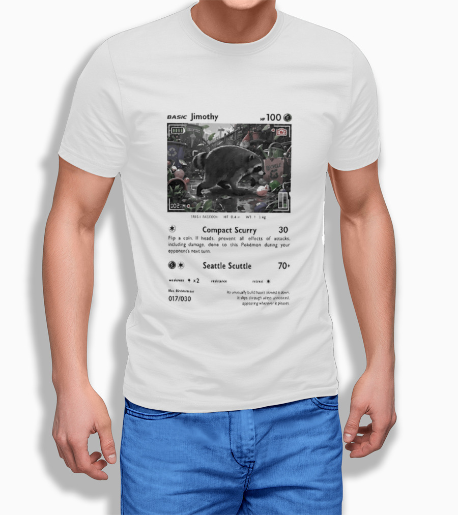Jimothy Card 110 Combat Scrapy Raccoon Seattle Scuttle 70 2023 67/99 T-Shirt
