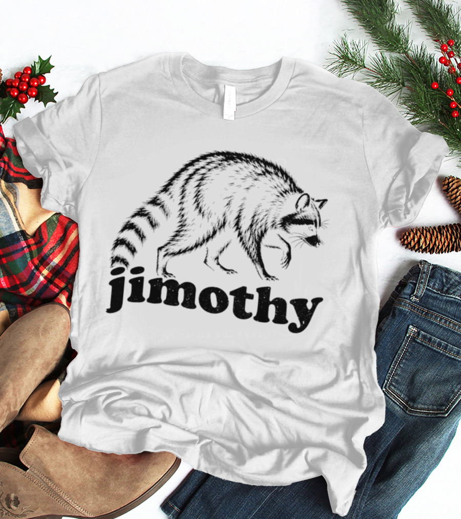 Jimothy Raccoon Walking T-Shirt