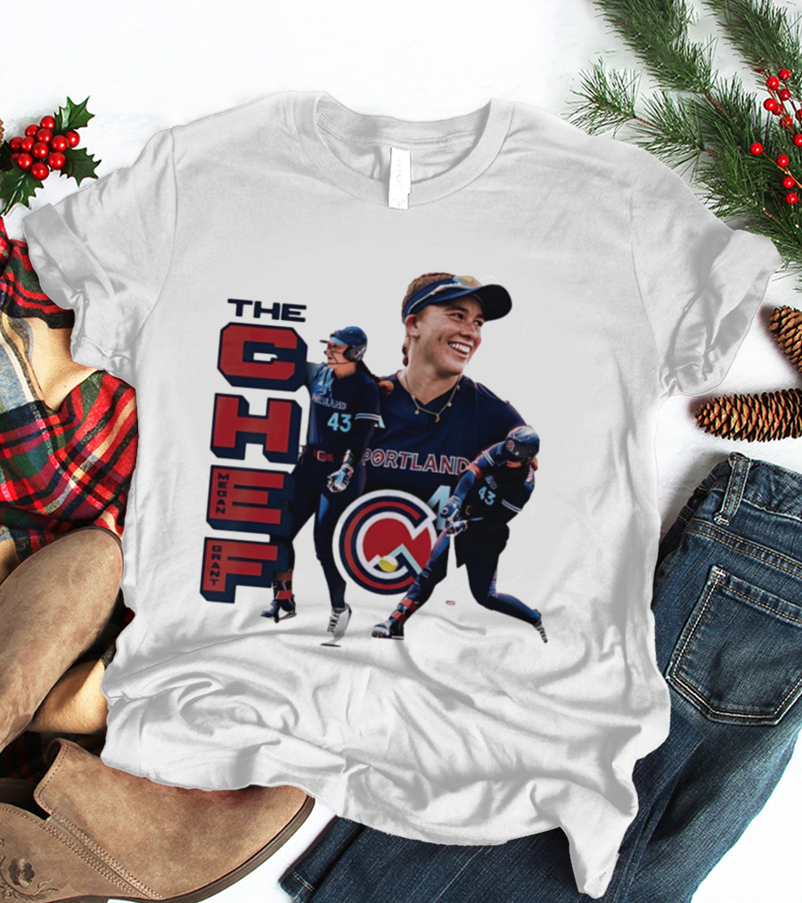 Megan Grant The Chef Portland Cascade Baseball Number 43 T-Shirt
