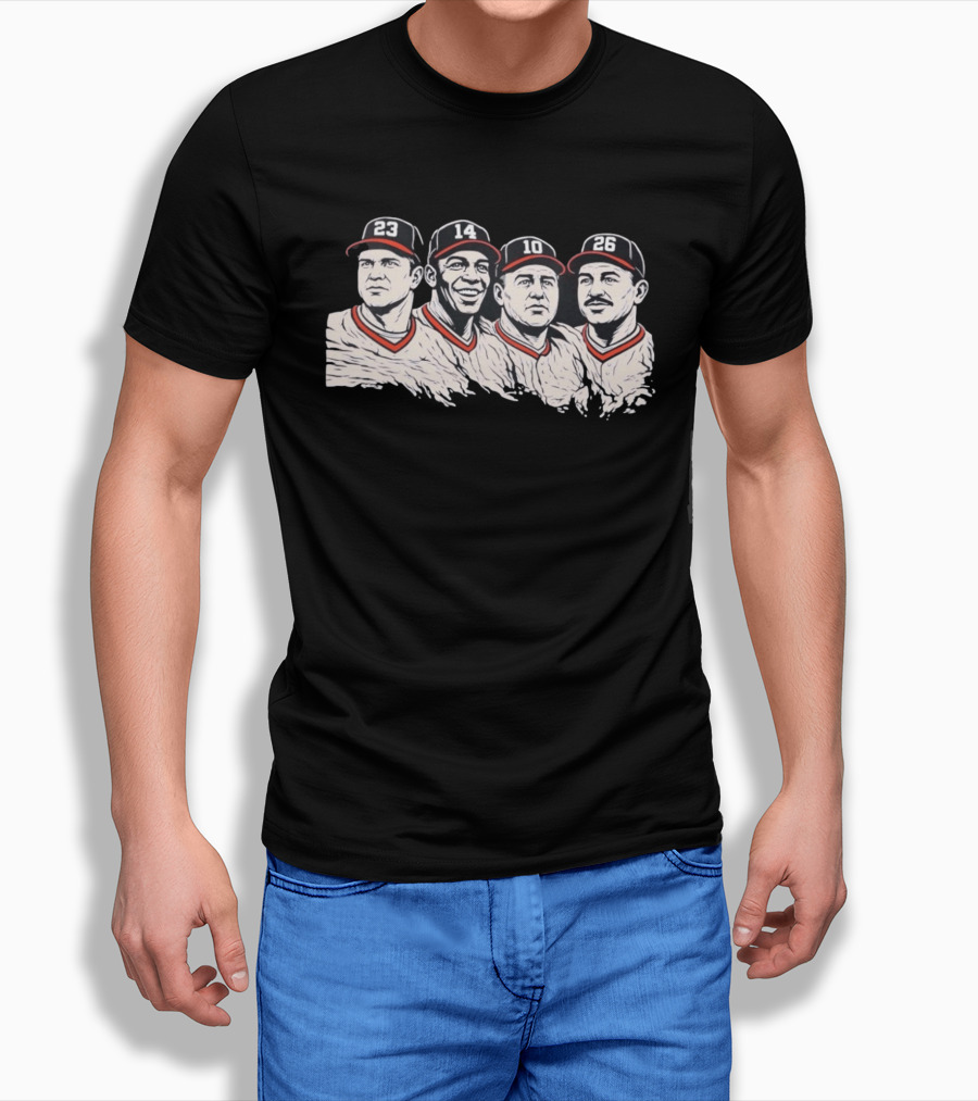 23 14 10 26 Baseball Legends Cincinnati Reds T-Shirt