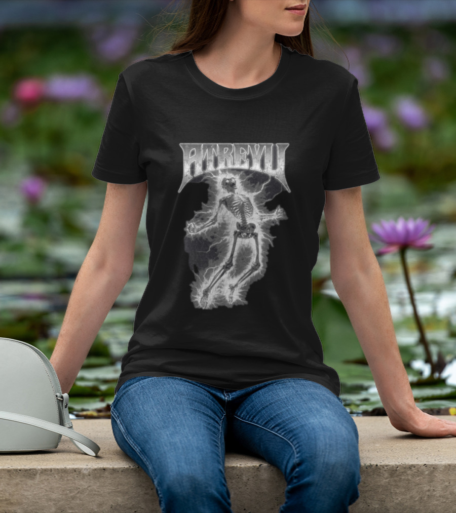 Atreyu Electric Skeleton Lightning Scene T-Shirt