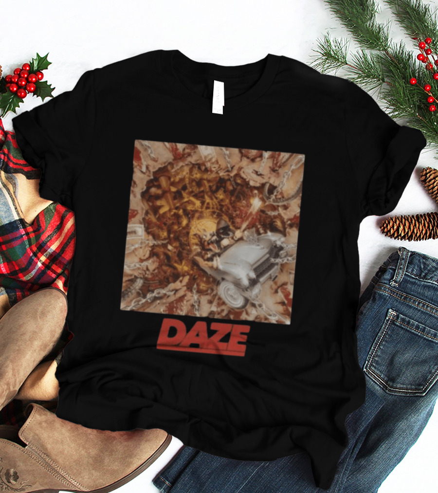 Daze Store Pain Of Truth Shaka Chains And Skeleton Car Rider T-Shirt