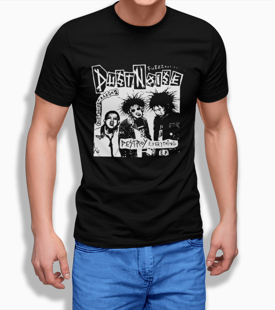 Fuzzz Dustnoise Aargh 2 Destroy Everything EP Punk Rock T-Shirt