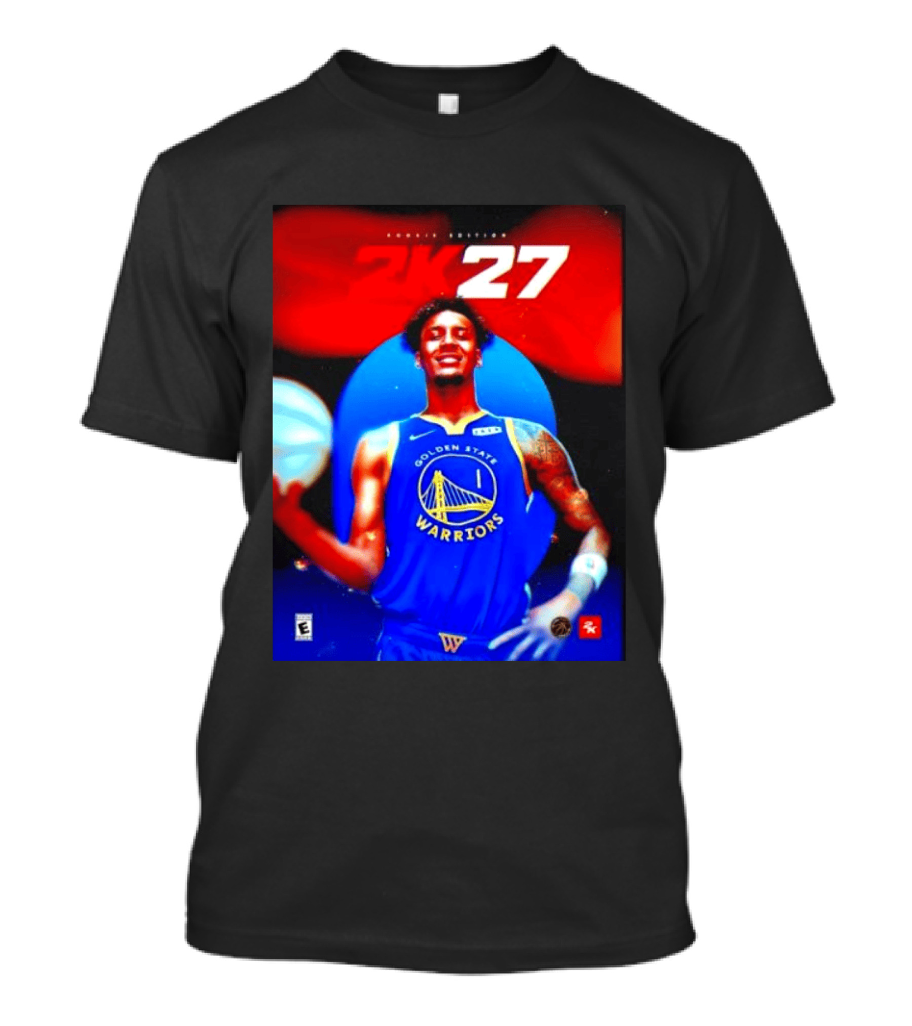 Golden State Warriors NBA 2K27 Rookie Edition Number One Player T-Shirt