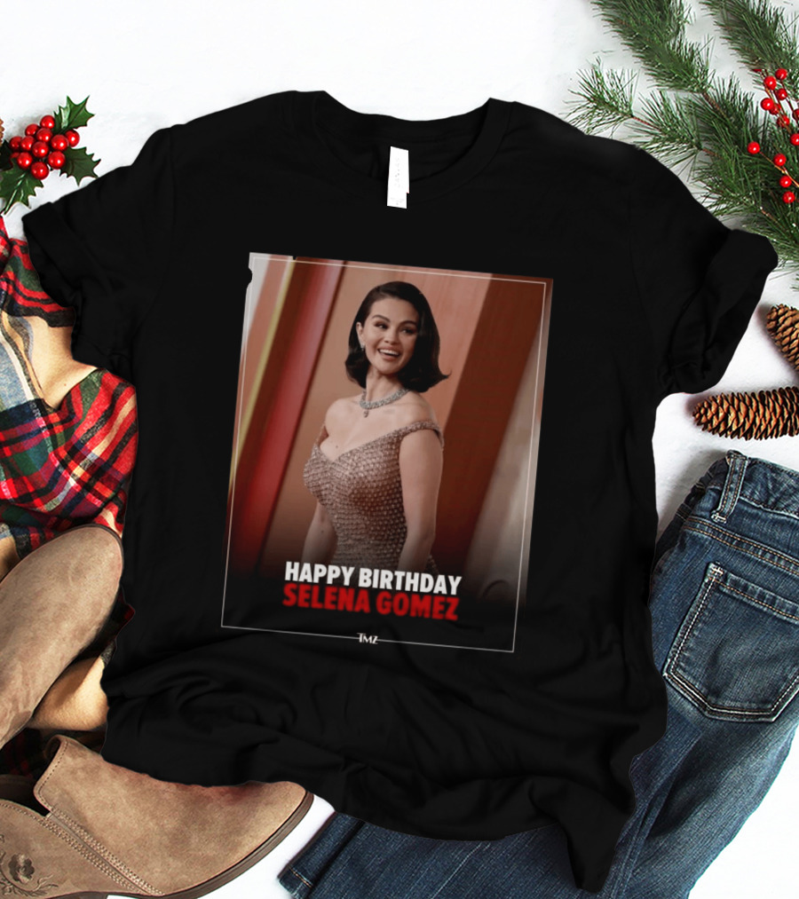 Happy Birthday Selena Gomez TMZ Celebration Event T-Shirt
