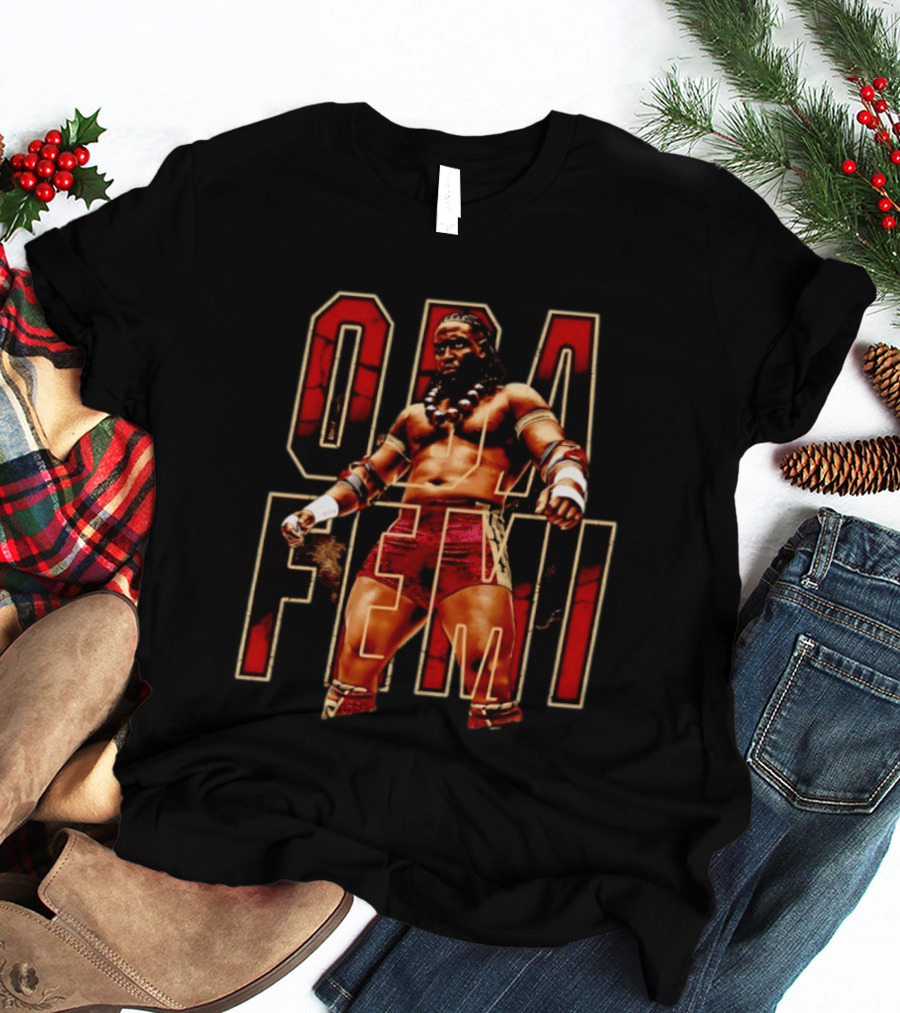 Oba Femi WWE NXT Wrestling Superstar Power Presence T-Shirt