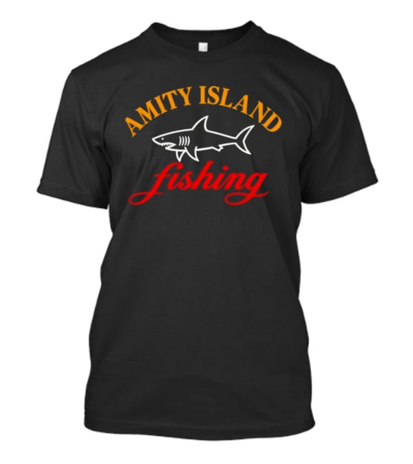 Amity Island Fishing Shark Jaws T-Shirt