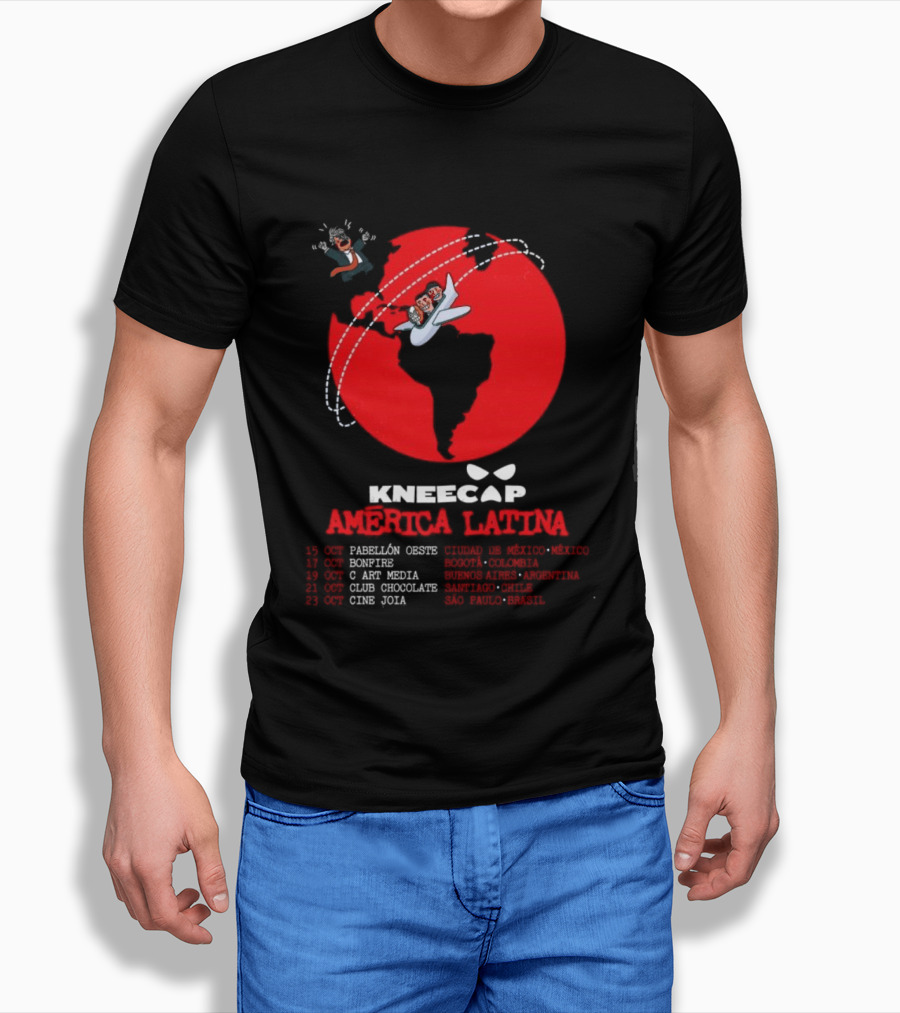 Kneecap America Latina Clowns Plane Adventure T-Shirt