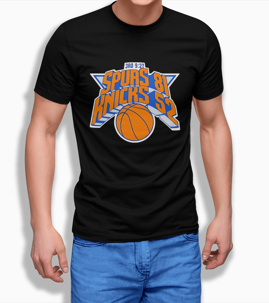 3rd Quarter 9:27 Spurs 81 Knicks 52 T-Shirt