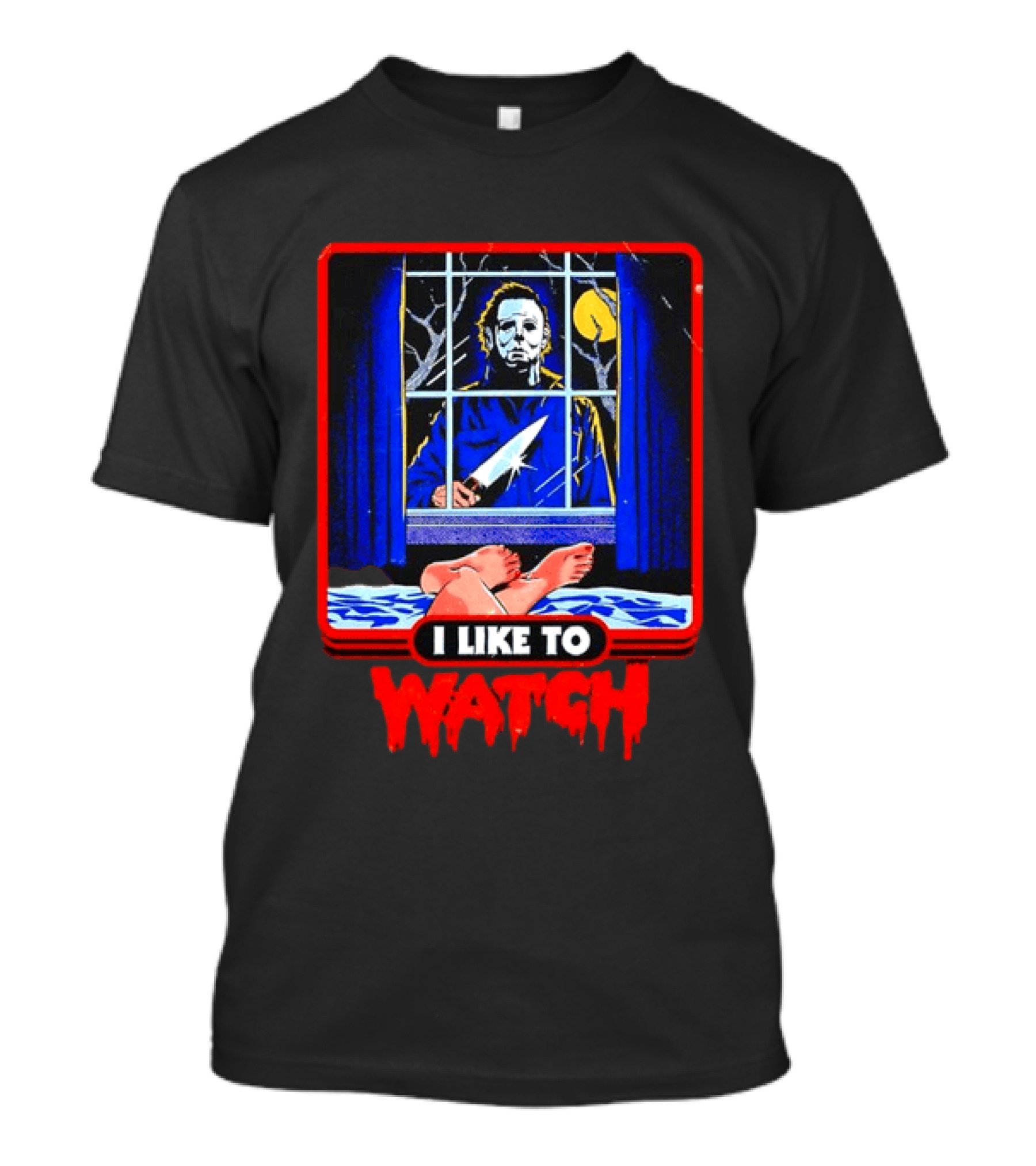 Michael Myers Halloween I Like To Window Scene T-Shirt