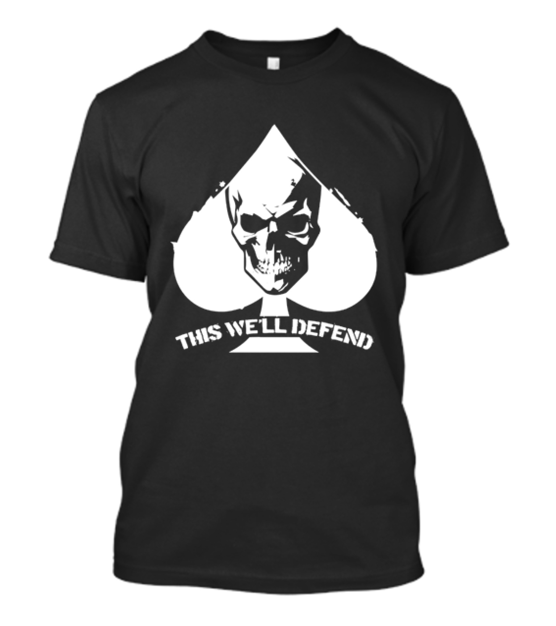 This We'll Defend Skull Spade US Army T-Shirt