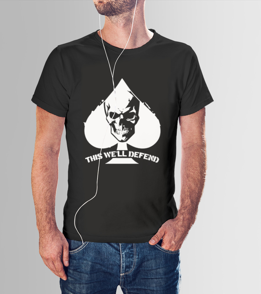 This We'll Defend Skull Spade US Army T-Shirt