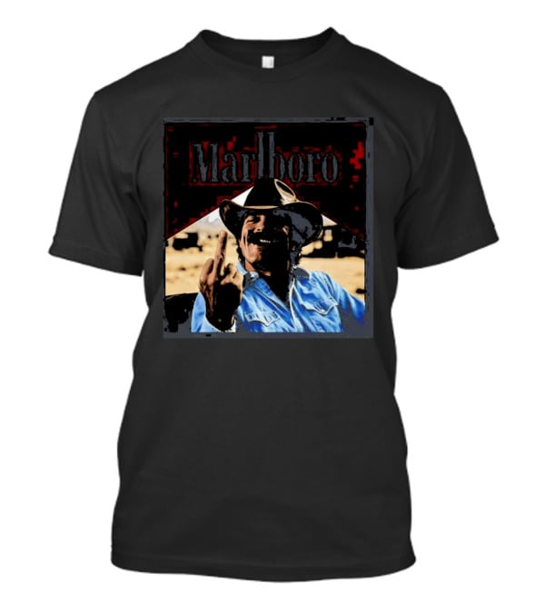 Marlboro Cowboy Middle Finger Cigar Tom Selleck Attitude T-Shirt