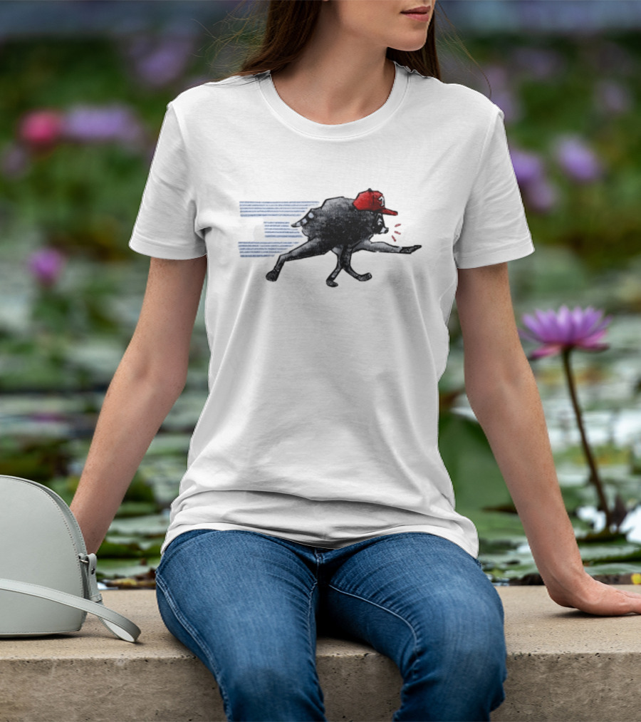Toronto Blue Jays Baseball Raccoon Wearing Red Cap MLB T-Shirt