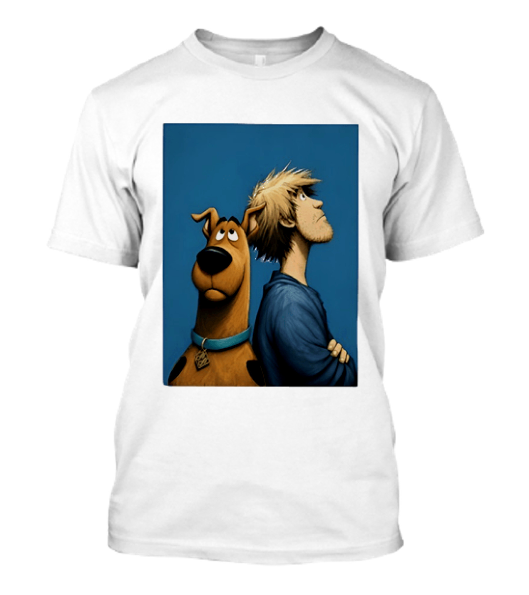 Scooby Doo And Shaggy Rogers Mystery Inc Iconic Cartoon Duo Facing Adventure T-Shirt