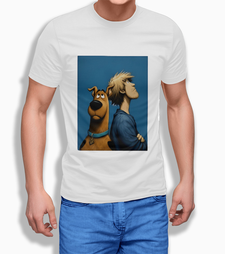 Scooby Doo And Shaggy Rogers Mystery Inc Iconic Cartoon Duo Facing Adventure T-Shirt