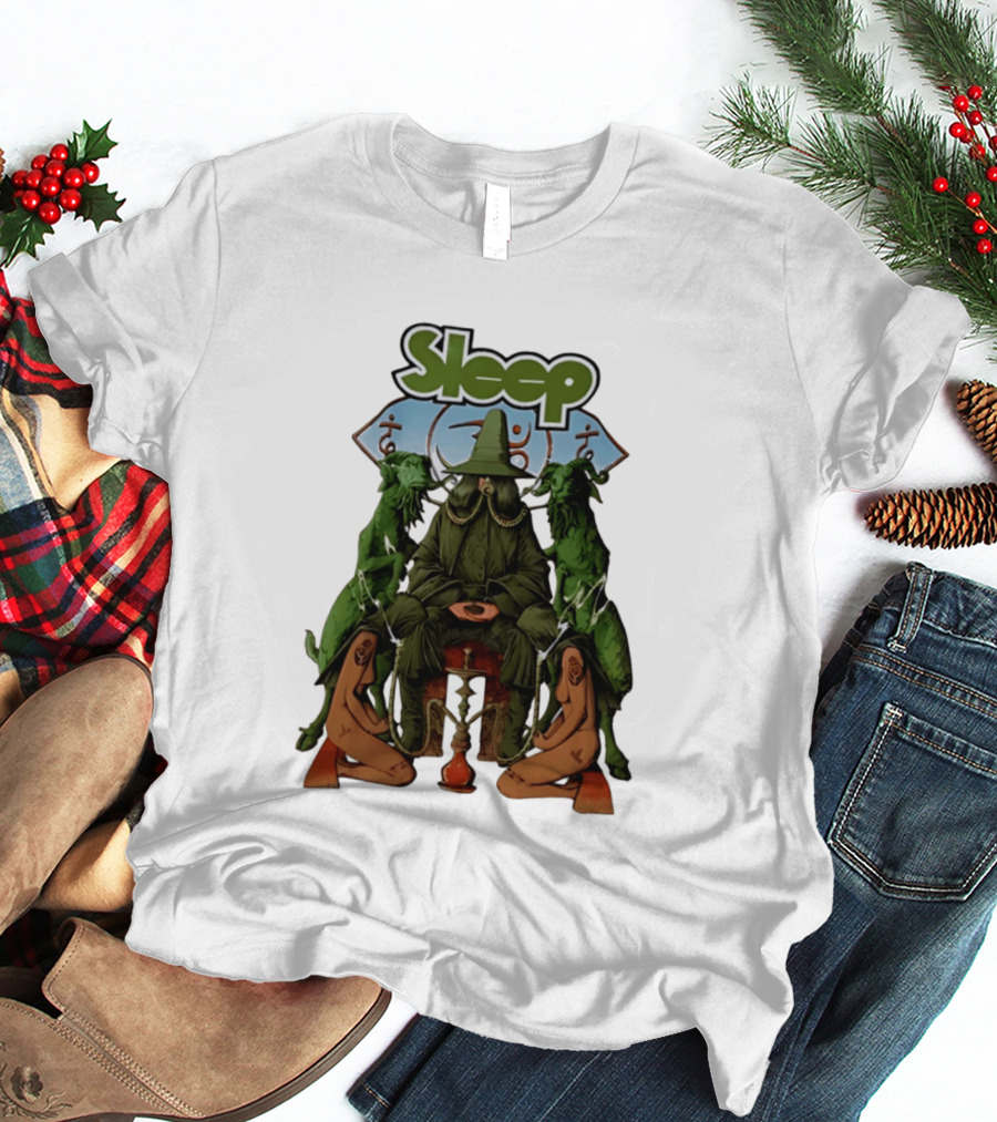 Sleep Band Wizard Hookah Goat Stoner Rock Psychedelic T-Shirt