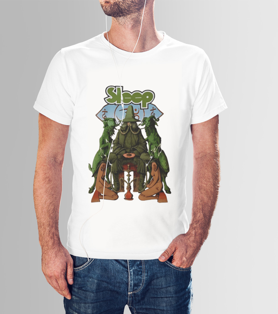Sleep Band Wizard Hookah Goat Stoner Rock Psychedelic T-Shirt