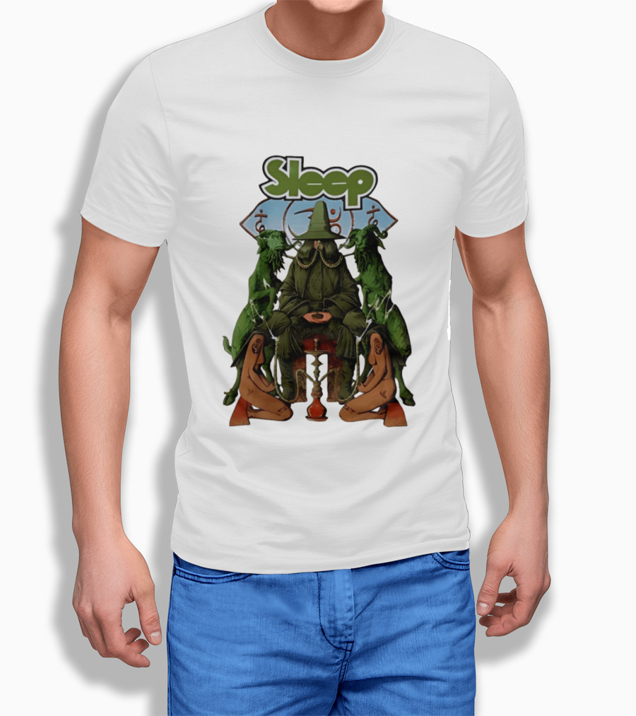 Sleep Band Wizard Hookah Goat Stoner Rock Psychedelic T-Shirt