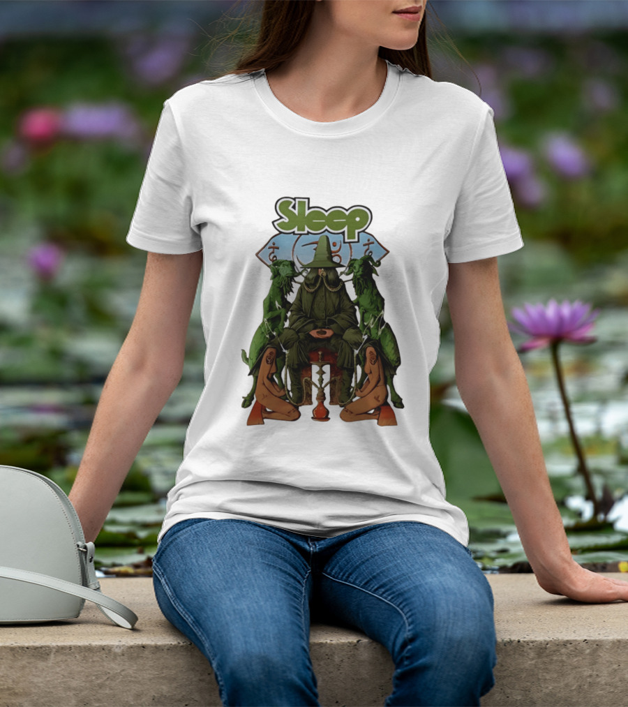 Sleep Band Wizard Hookah Goat Stoner Rock Psychedelic T-Shirt