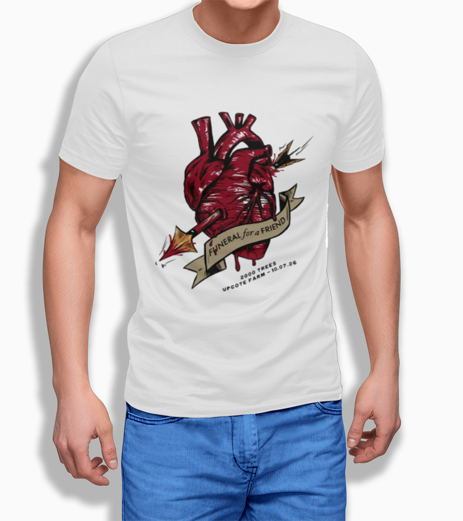 Funeral For A Friend Heart 2008 Those Upon Hope 25.02.08 T-Shirt