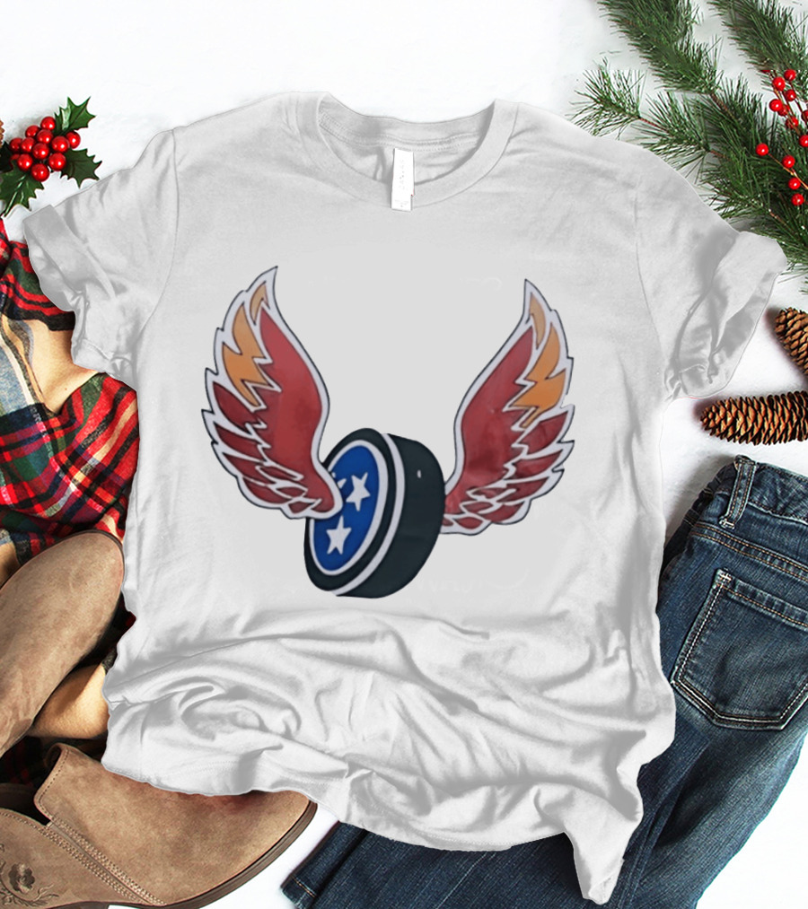 Tennessee Winged Puck Stars Hockey T-Shirt