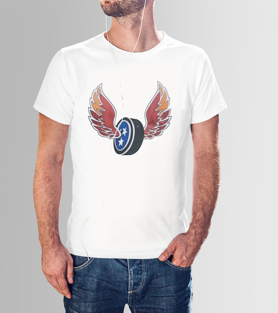 Tennessee Winged Puck Stars Hockey T-Shirt