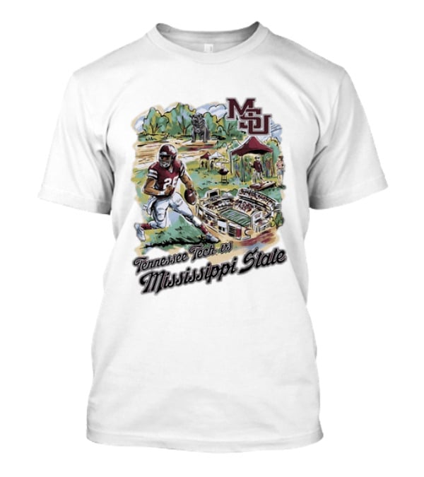 Tennessee Tech Vs Mississippi State Football 2026 Davis Wade Stadium Game Day T-Shirt