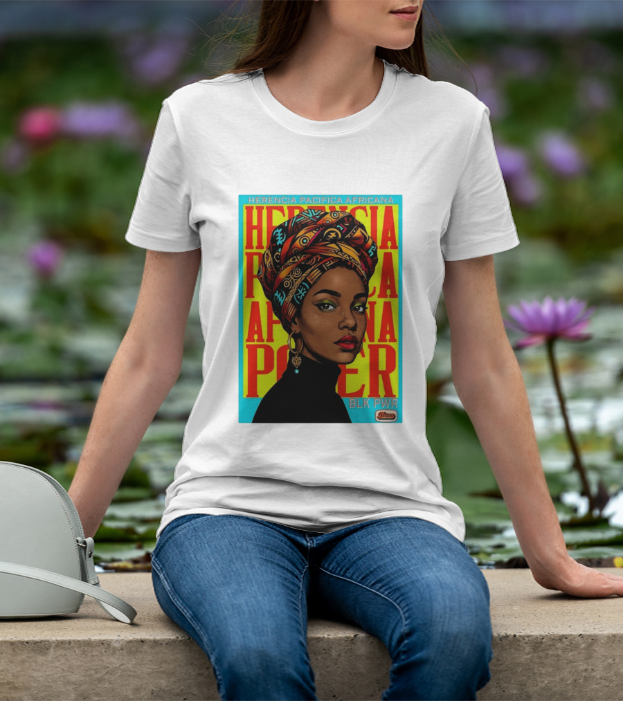 Herencia Pacifica Africana Power Blk Pwr Narez Wear T-Shirt