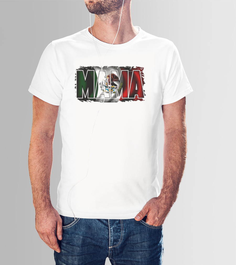 Mama Mexico Mexican Flag National Pride T-Shirt