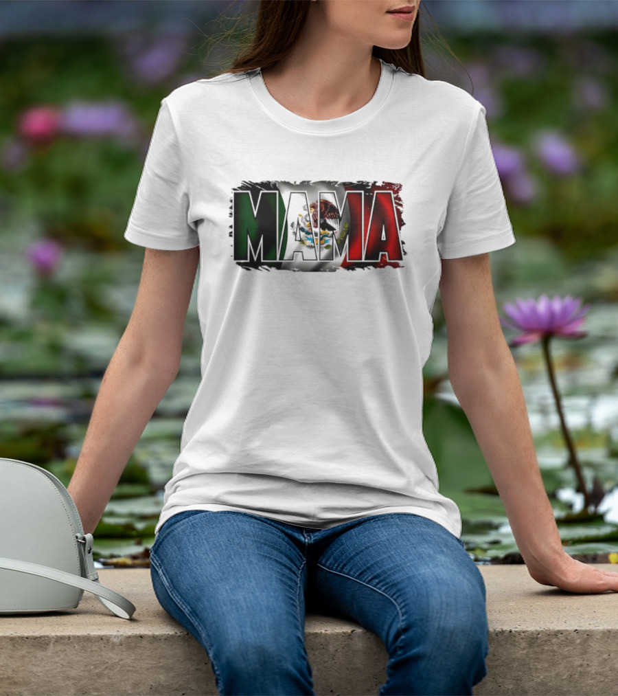 Mama Mexico Mexican Flag National Pride T-Shirt