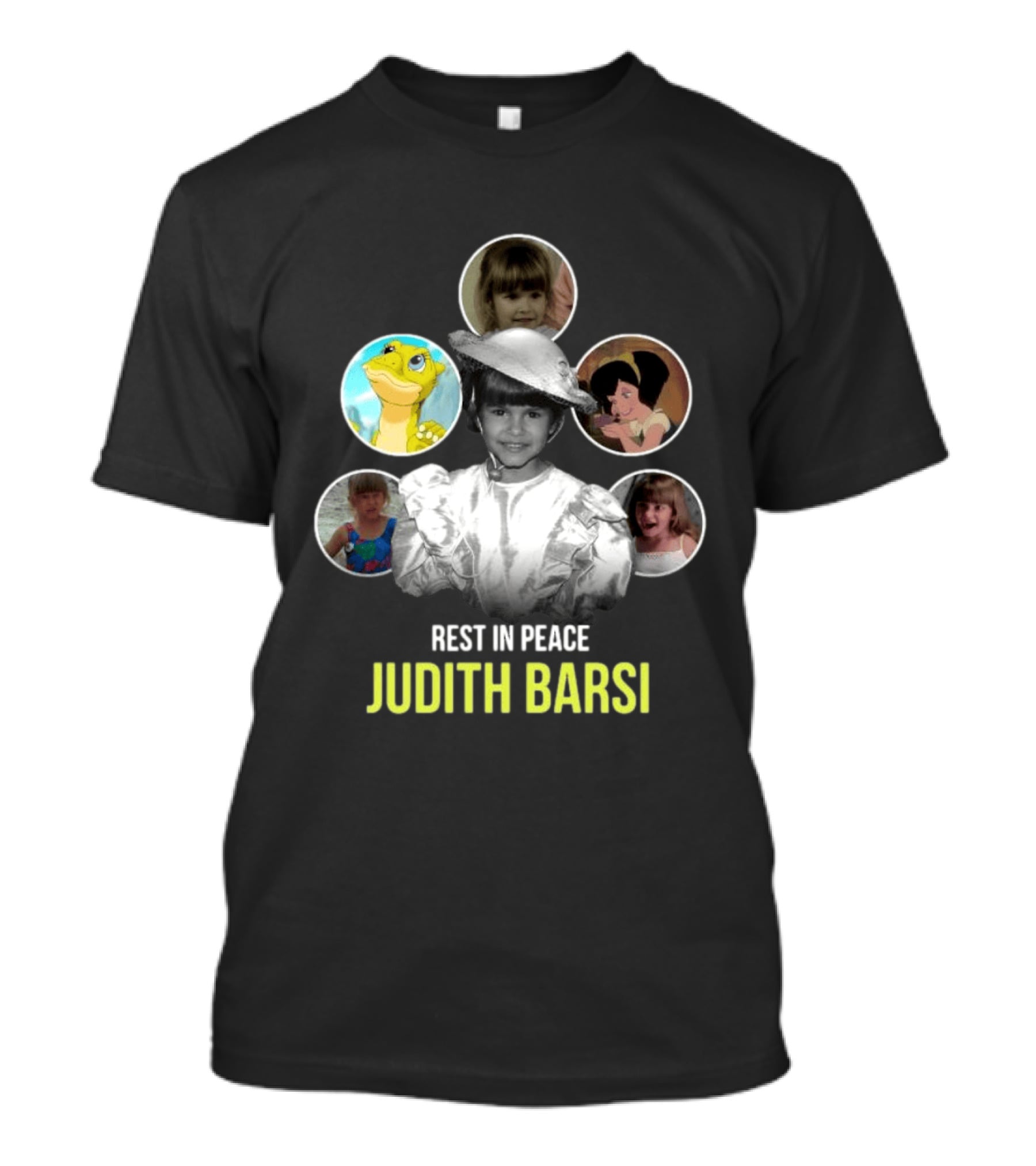 Rest In Peace Judith Barsi Tribute With Memorable Childhood Images T-Shirt