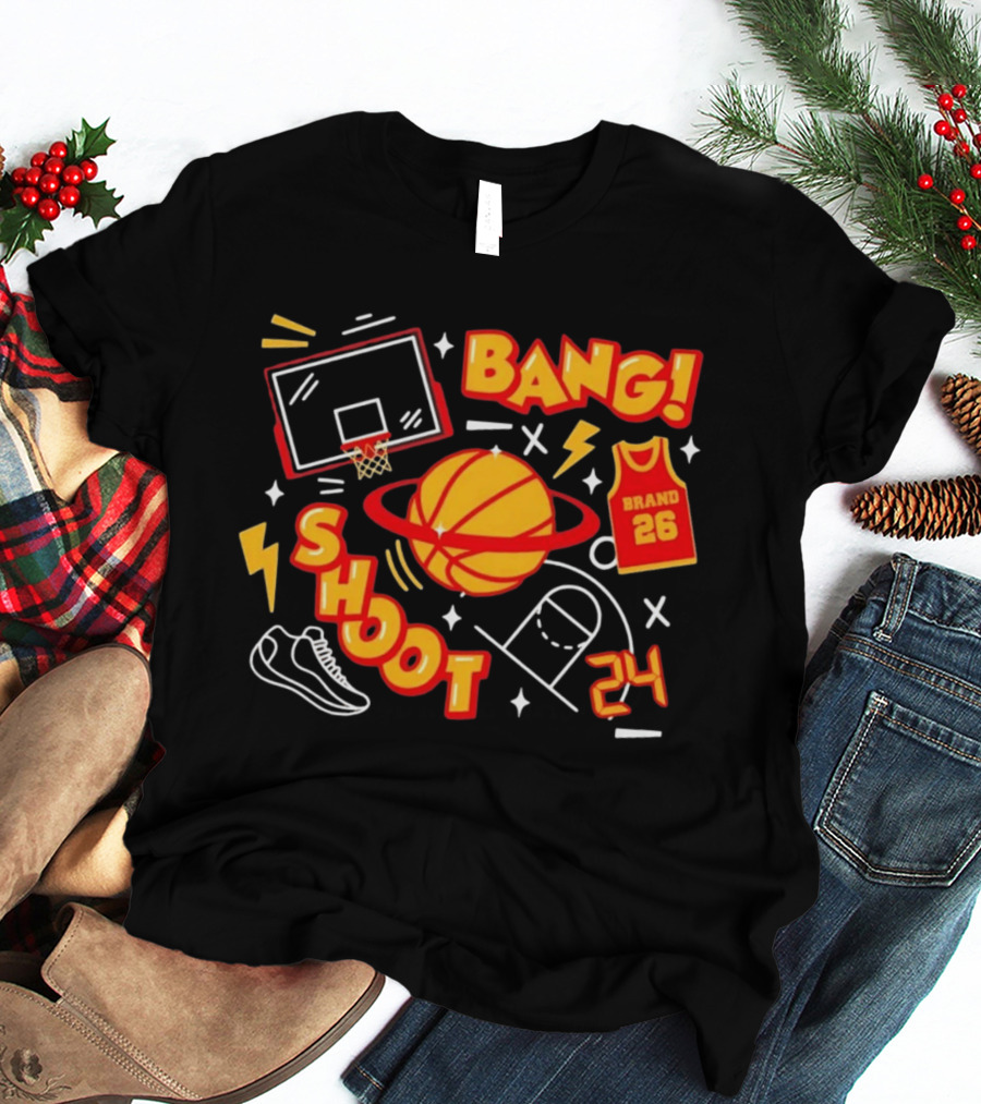 Bang Shoot Basketball Brand 26 Jersey Hoop 24 Sport Athletic T-Shirt