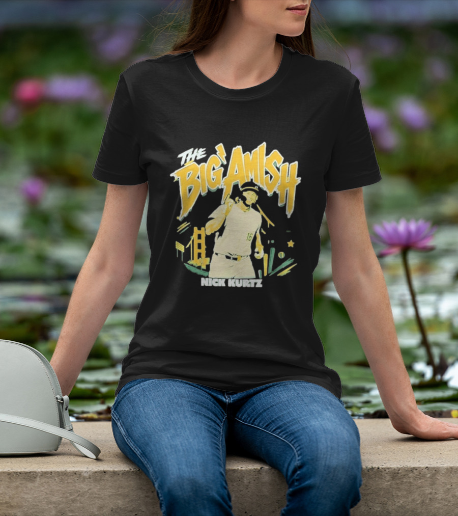 Nick Kurtz Athletics Baseball The Big Amish Sports T-Shirt