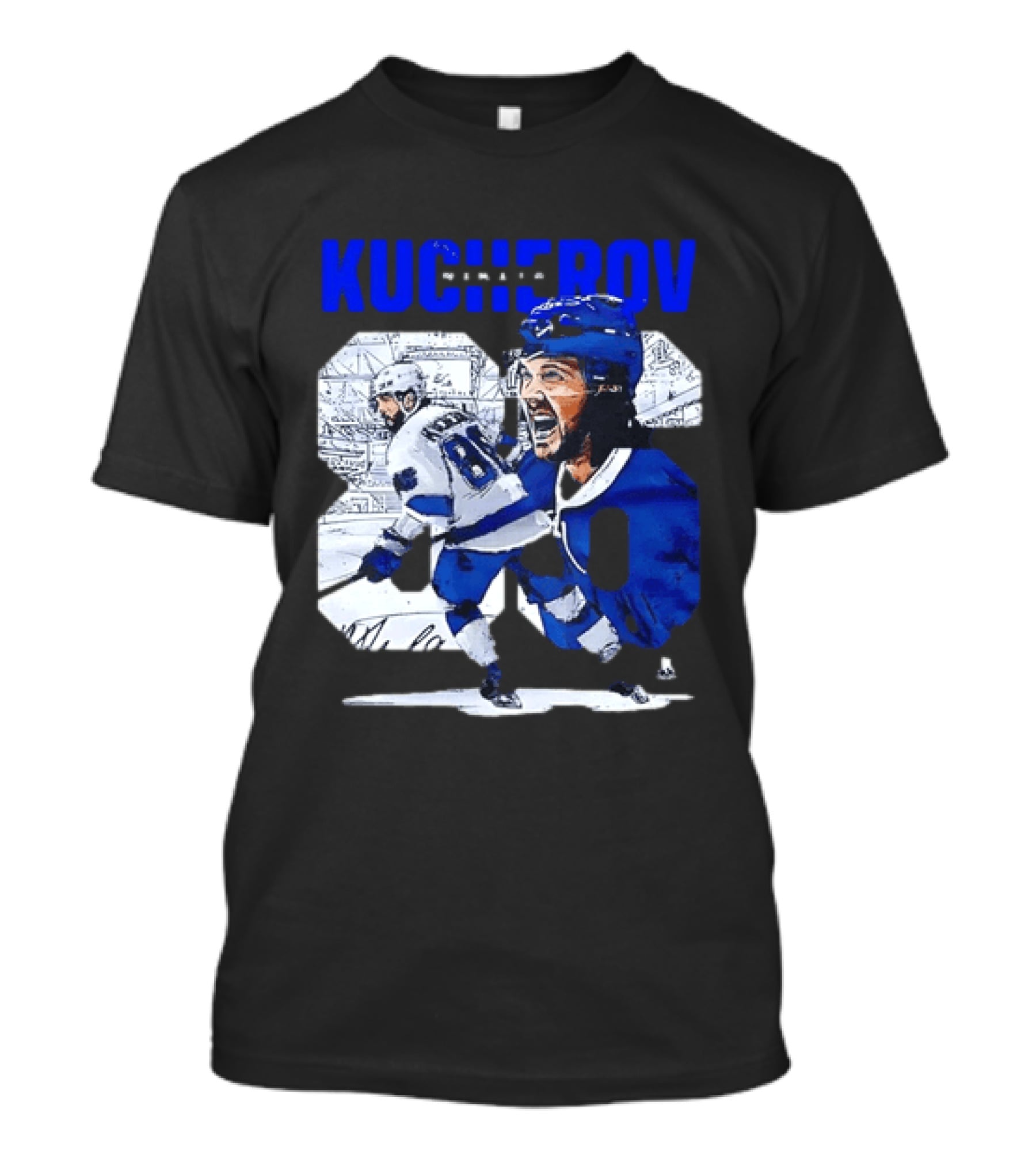 Kucherov 86 Skating And Celebrating Tampa Bay Lightning T-Shirt