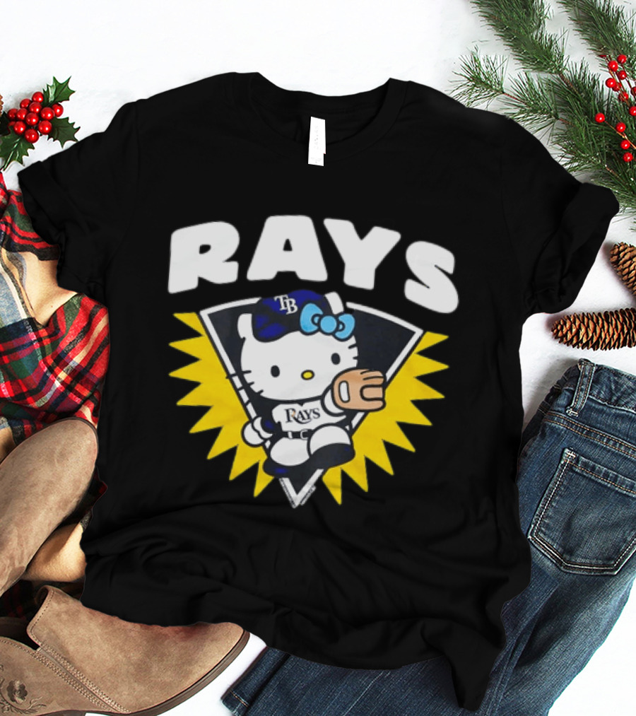 Hello Kitty Tampa Bay Rays Baseball Collaboration T-Shirt