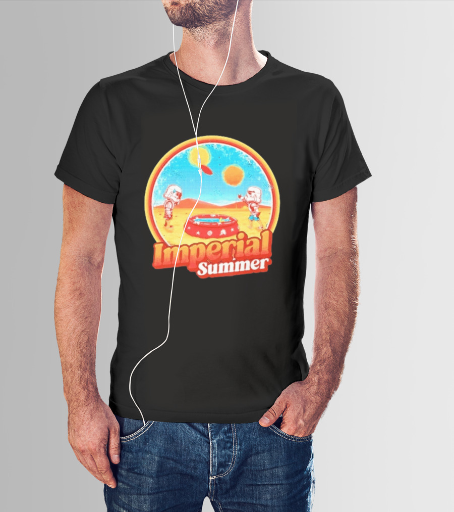 Summer Fun Star Wars Stormtrooper Imperial Beach Scene T-Shirt