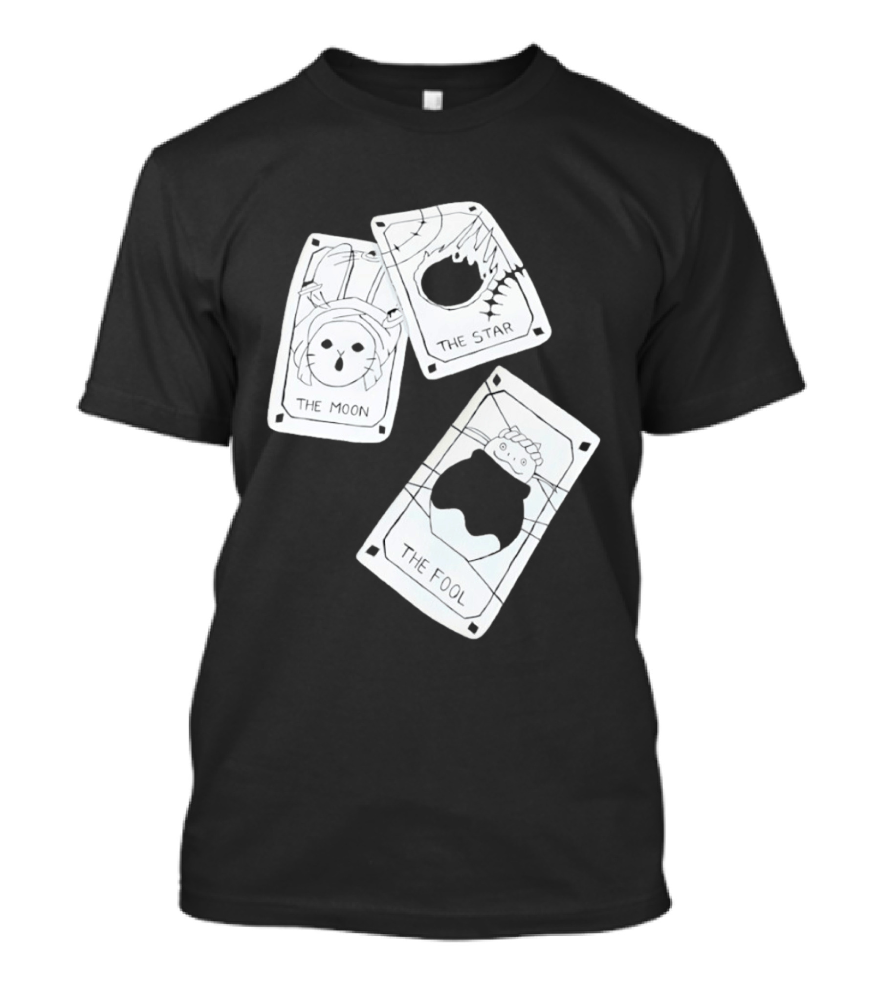 Studio Ghibli Tarot Cards The Moon The Star The Fool Collection T-Shirt