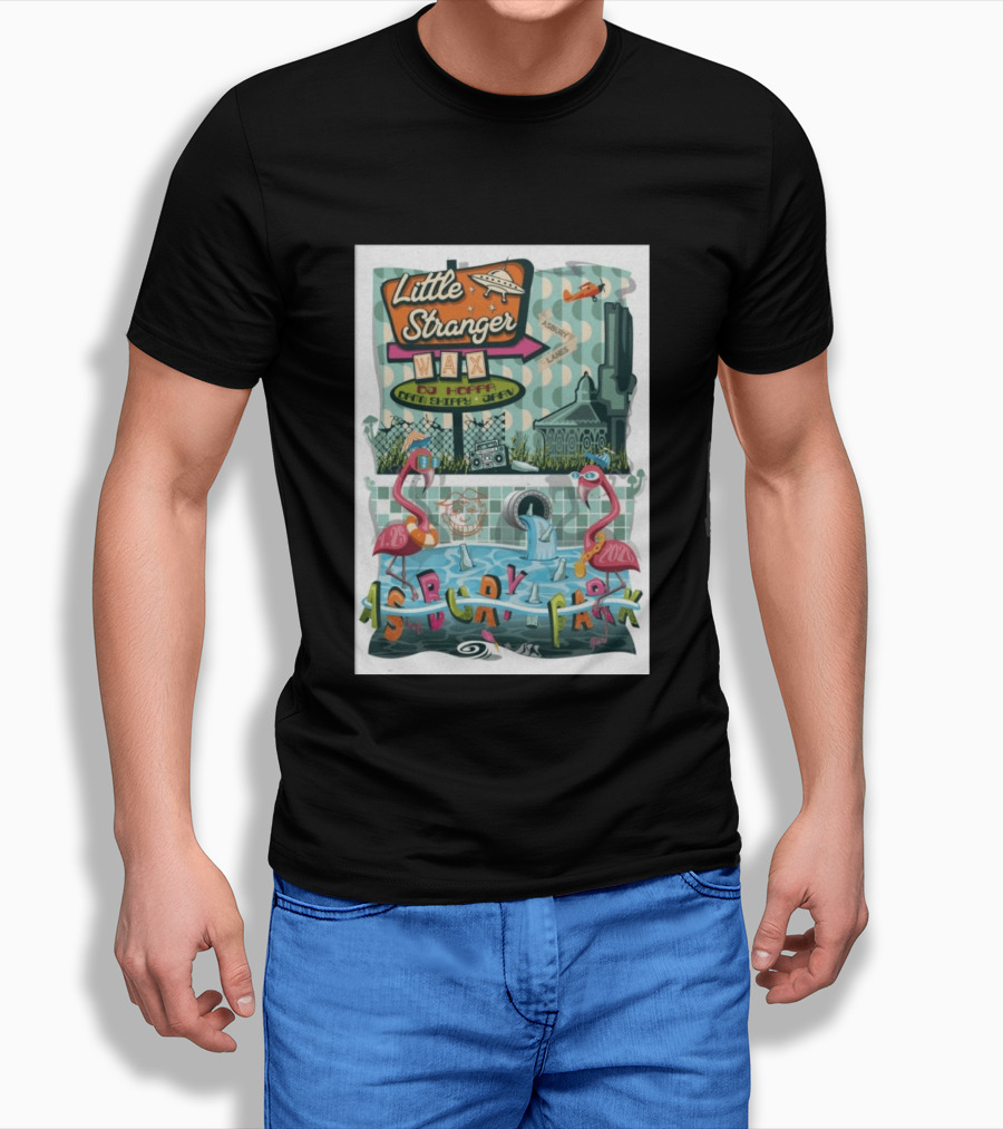 Little Stranger Asbury Park NJ Asbury Lanes DJ HOPPA WAX 7 25 2026 Flamingos T-Shirt