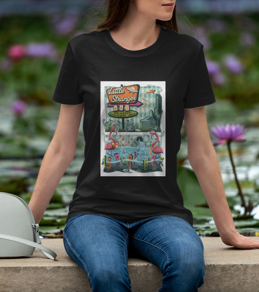 Little Stranger Asbury Park NJ Asbury Lanes DJ HOPPA WAX 7 25 2026 Flamingos T-Shirt