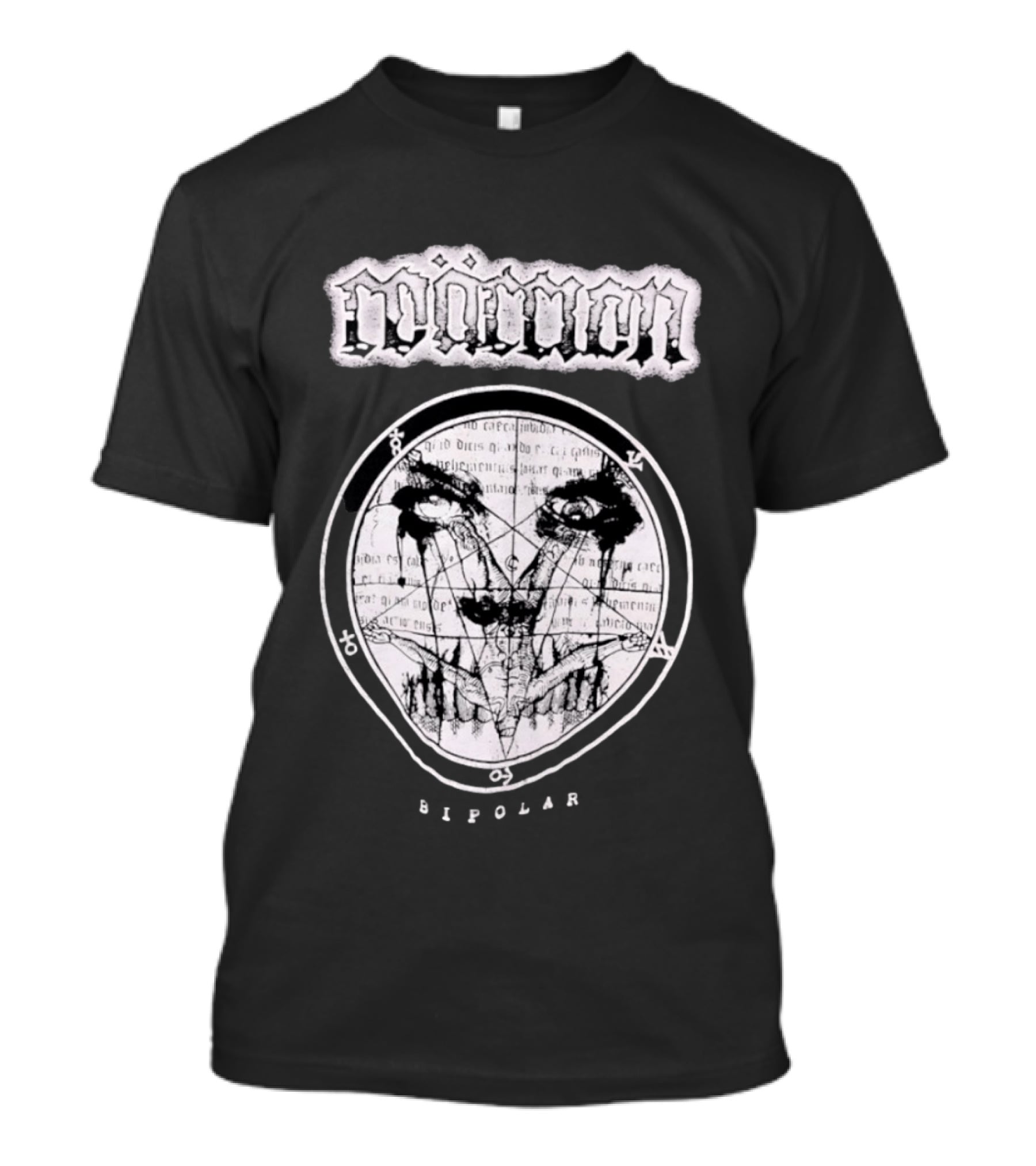Moment Bipolar Occult Pentagram Gothic Metal Eyed T-Shirt