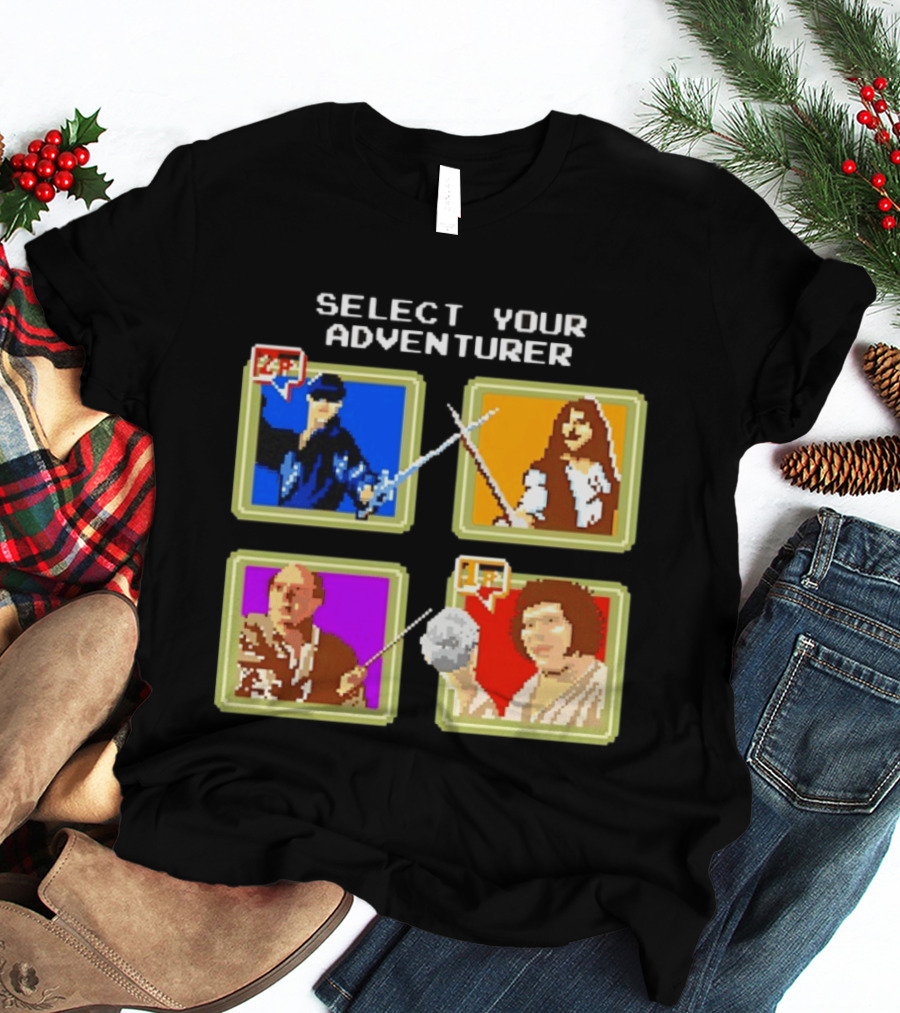 Select Your Adventurer Westley Inigo Montoya Vizzini Fezzik The Princess Bride Pixel T-Shirt