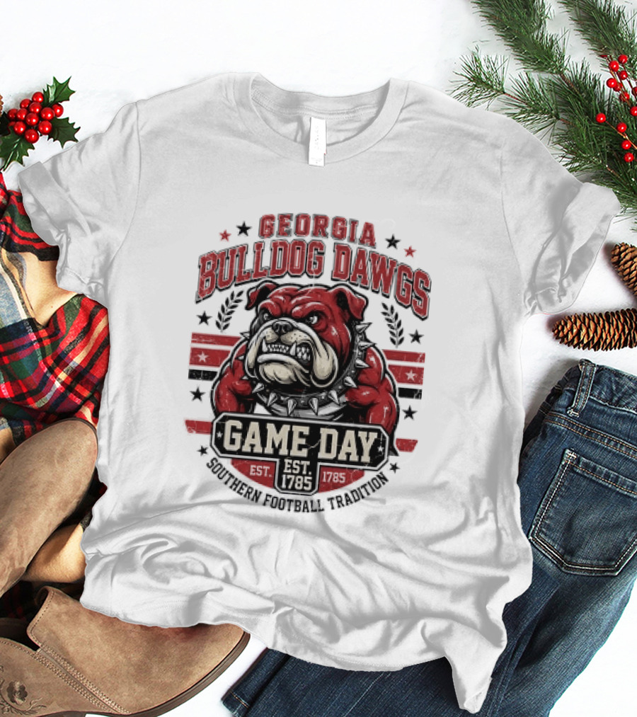 Georgia Bulldog Dawgs Game Day Tradition Est 1785 T-Shirt