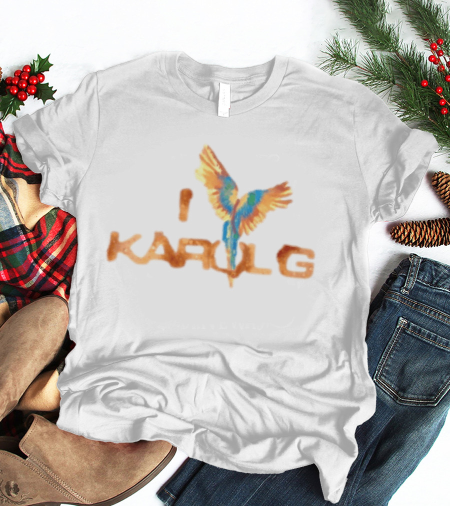 I Love Karol G Parrot Bird T-Shirt