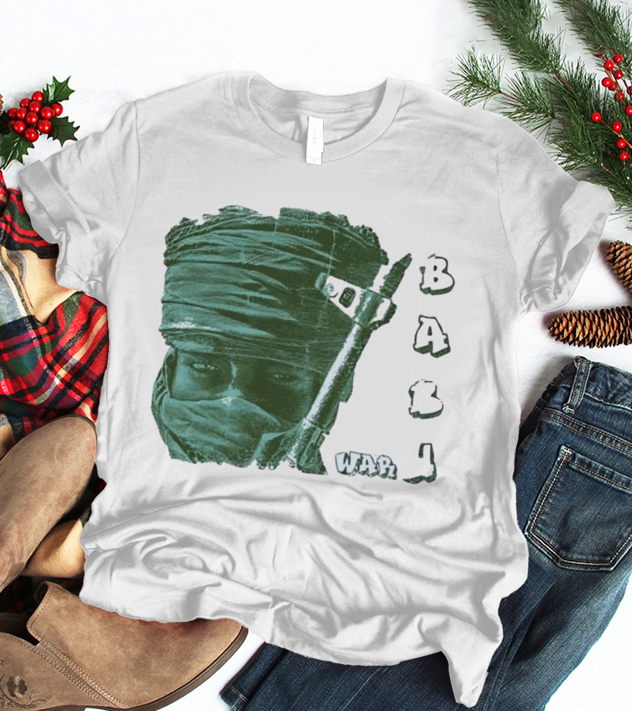 War Baby Soldier With Rifle And Turban T-Shirt