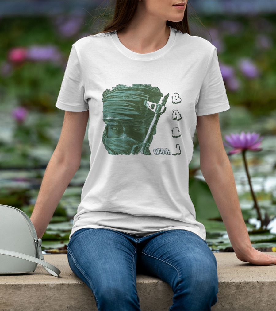 War Baby Soldier With Rifle And Turban T-Shirt